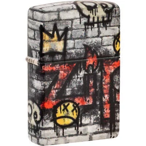 Zippo Windproof Pocket Lighter Graffiti King Design 540 Color Metal 46282 - Picture 1 of 10