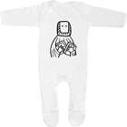 'Moses Holding Tablets' Baby Romper Jumpsuits / Sleep suits (SS023417)