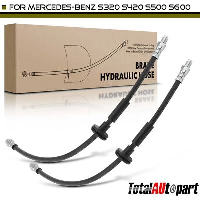 2x Manguera hidráulica de freno para Mercedes-Benz S320 S420 S500 S600 delantera izquierda y derecha Foto 1 de 4