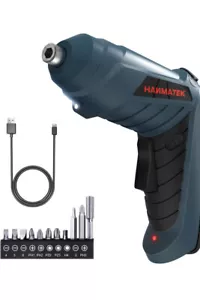 Electric Screwdriver,HANMATEK Cordless Screwdriver Tool Rotated 90 Degrees - Picture 1 of 2