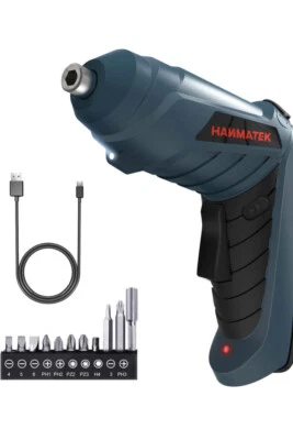 Electric Screwdriver,HANMATEK Cordless Screwdriver Tool Rotated 90 Degrees - Image 1 of 2