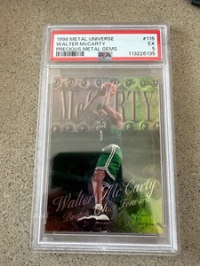 1998-99 Metal Universe Walter McCarty PMG Precious Metal Gems /50 #115 PSA 5 - Picture 1 of 2