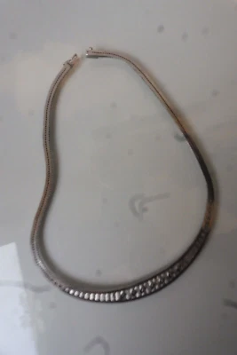 Collier, 835 Argento Con Pietre Tagliate, Elegante, Vecchio Collana - Immagine 1 di 4