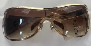 POLICE UNISEX BROWN Sunglasses MODEL TZ8711 SIZE 75 13 125 MADE IN ITALY NEW - Picture 1 of 13