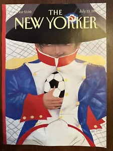 New Yorker Magazine Cover Only July 13 1998 Ana Juan Napoleon Soccer World Cup - Picture 1 of 3