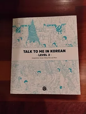 Talk To Me In Korean Level 2 Book Hangul Hangeul for Beginners Grammar Textbook - Image 1 of 2