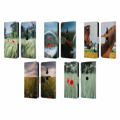 OFFICIAL SIMONE GATTERWE POPPYFIELD LEATHER BOOK WALLET CASE FOR SONY PHONES 1 - Image 1 of 4