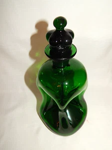 Holmegaard Gluckerflasche 26,5cm Karaffe grün Glas kluk kluk - Picture 1 of 6