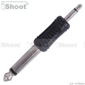 3.5 to 6.35mm Adapter Plug fr Flash Trigger&Studio Light with 6.35mm SYNC Socket - Picture 1 of 1