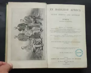 IN DARKEST AFRICA by Henry Stanley: 2 Vols / Exploration / Zanzibar / Maps 1890 - Imagen 1 de 12
