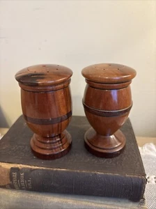 Vintage Mid-Century Modern Wooden Salt and Pepper Shakers  - Picture 1 of 9
