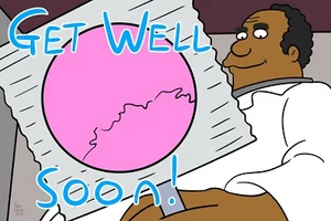 Dr Hibbert - The Simpsons Inspired Get Well Soon Card - Picture 1 of 2