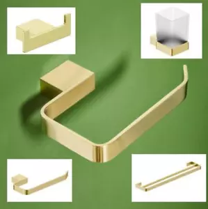 roma brushed brass bathroom accessories - Picture 1 of 13