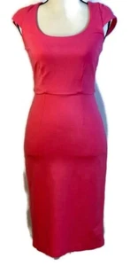 VICTORIA'S SECRET Pink Ponte Knit Pin-Up Sexy Body-Con Sheath Dress Women’s Sz 2 - Picture 1 of 9