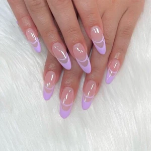 24PCS Fake Nails Reusable Stick on Nails Press on Full Cover False Nail Tips AU - Picture 1 of 5