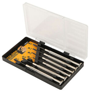 Tolsen Precision Screwdriver Set for Mini Small Screws Philips & Flat Set 6pcs