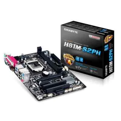 Gigabyte GA-H81M-S2PH Motherboard LGA1150 DDR3 DIMM - Image 1 of 3