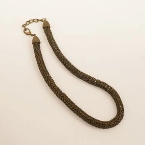 Brass Plated Copper Byzantine Style Woven Necklace - Free Shipping US - Picture 1 of 8