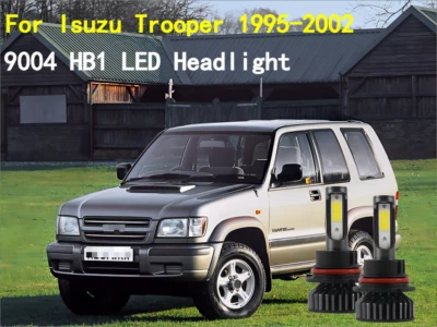 For Isuzu Trooper 1995-2002 2pcs 9004/HB1 LED Headlight Kit Bulbs High Low Beam - Изображение 1 из 4
