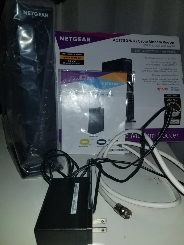 Módem por cable Netgear AC1750 WIFI de hasta 680 Mbps  Foto 1 de 4