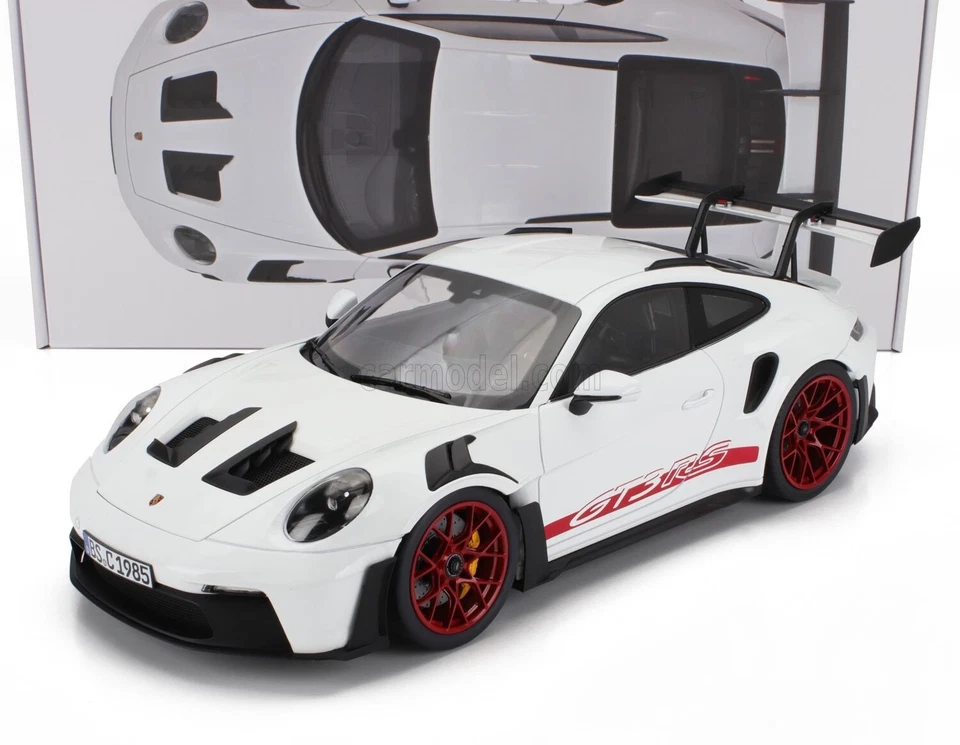 Norev 1/12 Porsche 911 992 GT3 RS Coupe 2022 Bianco Rosso 127530