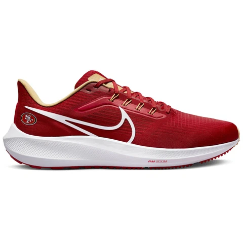 San Francisco 49ers Nike Unisex Zoom Pegasus 39 Running Shoes Men's 2022 NFL NIB Cover