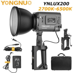 YONGNUO YNLUX200 200W Bi-Color LED Video Light Photography Lighting 2700K-6500K - Picture 1 of 8