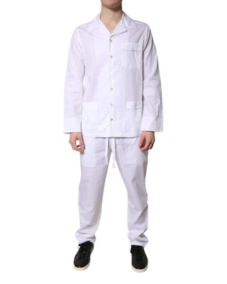 Dolce & Gabbana Conjunto de Pijama Clásico Calce Relajado Hombre Blanco Ropa de Noche Foto 1 de 4