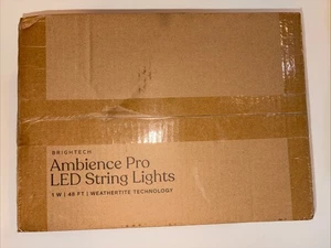 Brightech Ambience Pro 15 String Lights 48 Ft. Indoor/outdoor Plug-in LED NIB - Picture 1 of 5