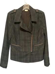 Chaqueta Moto Cabi Verde a Cuadros Estilo 3181 Talla 8  - Imagen 1 de 6