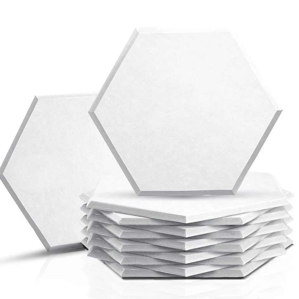 Hexagon Akustikplatten Selbstklebend, Sonic Acoustics 12 Stücke Akustikpaneele