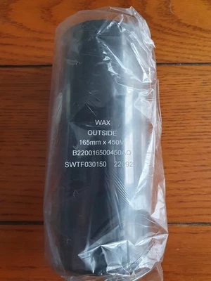 Thermal Transfer Ribbons 165mm x 450m Wax Black Outside – Box of 12 (B2200165004 - Image 1 of 4