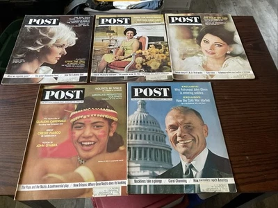 VINTAGE "THE SATURDAY EVENING POST" LOT OF 5 MAGAZINES  Month Of February 1964 - Image 1 of 4