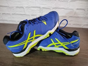 Asics Gel Challenger 10 Tennis Court Shoes Blue Neon US 11M - Bild 1 von 8