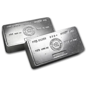 100 oz Silver Bar - Royal Canadian Mint (Vintage) - Picture 1 of 3