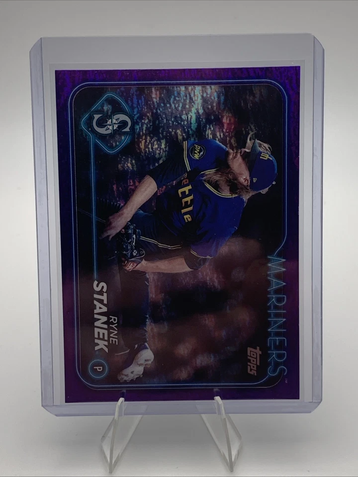 2024 Topps Update Series - Ryne Stanek #US121 Purple Holo Foilboard /799 - Image 1 of 2