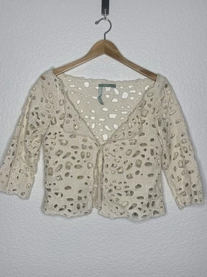 Conjunto Chaqueta y Falda Hoss Intropia Off White Bordada Mezcla de Lino Talla 40 Nuevo Sin Etiqueta Foto 1 de 4