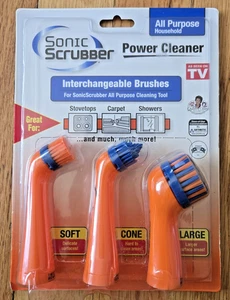 Sonic Scrubber Power Cleaner Replacement Heads As Seen On TV NEW - Picture 1 of 2