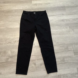 Eileen Fisher High Waisted Slim Fit Full Length Jean Pant Black Medium Unworn - Picture 1 of 11