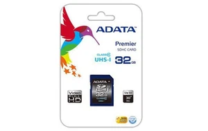 ADATA ASDH32GUICL10-R 32GB SDHC Class 10 USH-I R:20MB/sec,W:16MB/sec,Retail ~E~ - Picture 1 of 1