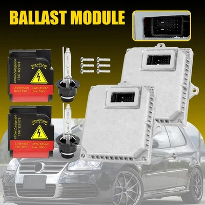 Fit 2006-2009 VW Set-2 Xenon HID Headlight Ballast Control Module w/D2S Bulb Kit - Image 1 of 4