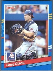 1991 Donruss Atlanta Braves Greg Olson #285b - Picture 1 of 2