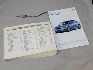2011 Chevy Cruze Owners Manual & Guide Set OEM Front Cover Missing - Picture 1 of 3