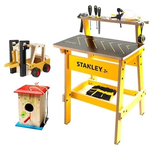 Nuevo Stanley Jr. Juego de herramientas de banco de trabajo para niños y 2 kits de madera, U047-K02-T09-SY - Imagen 1 de 7