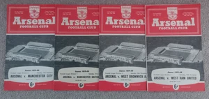 Arsenal 1959/60 Auswahl Heimliga Programme aus Menü - Bild 1 von 5