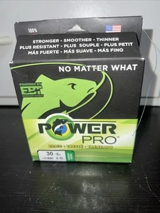 Power Pro Treccia Lenza da Pesca 30lb 500yds Verde Muschio - Foto 1 di 4