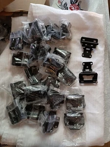 Ravinte 20 Double Pack Pairs 1/2'' Overlay Cabinet Hinges Black - Picture 1 of 8