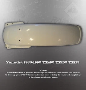 NOS YAMAHA 1LX-21611-00-00 REAR FENDER 1986-1990 YZ490 YZ250 YZ125 - Picture 1 of 1