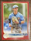 2022 Topps Pro Debut Carson Williams Red Parallel #/10 Tampa Bay Rays SSP 