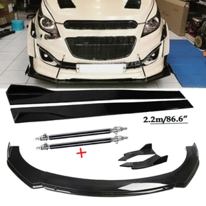 Front Bumper Lip Spoiler Diffuser Splitter Rear For Chevrolet Spark 2011-22 Body - Picture 1 of 23